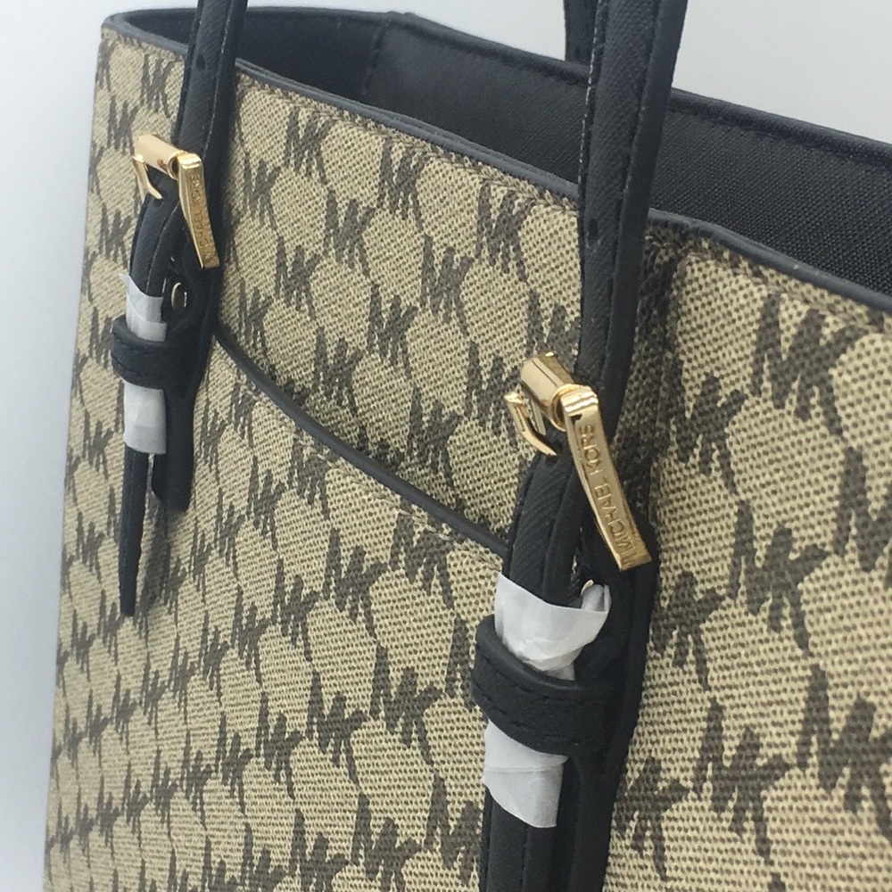MICHAEL KORS MD TZ TOTE NAT/BLACK 38S9CTVT… - Picture 4 of 14